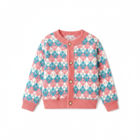 CozyCardi – Zacht & Warm – Gebreid Vestje met Leuke Prints Candy Ruit / 110 (4–5 jaar) | Educatief Speelgoed