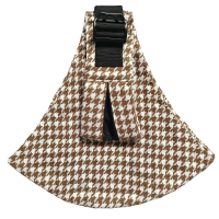 Hippe Baby Sling Draagzak Caramel Houndstooth   Comfort | Educatief Speelgoed
