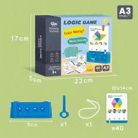 Montessori Shape Matching Game – Logica & Concentratie – Puzzel Bordspel Kleuren herkennen | Educatief Speelgoed