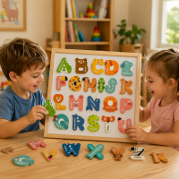Magnetic Alphabet – Leren & Spellen – Magneten Letters Set | Educatief Speelgoed
