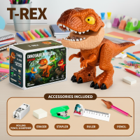 Dinosaur Stationery Toy – Creatief & Leerzaam – 5 in 1 Bureau Set Tyrannosaurus Rex | Educatief Speelgoed