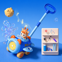 Bubble Blower – Speels & Leuk – Bellen Blaas Duw Wagen Blauwe Giraffe | Educatief Speelgoed