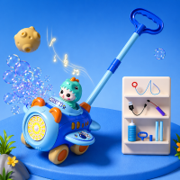 Bubble Blower – Speels & Leuk – Bellen Blaas Duw Wagen Blauwe Dino | Educatief Speelgoed