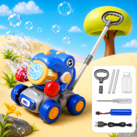 Bubble Blower – Speels & Leuk – Bellen Blaas Duw Wagen Blauwe Dinosaurus | Educatief Speelgoed