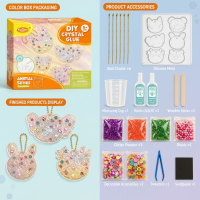DIY Crystal Keychain Kit – Creatief & Speels – Sleutelhanger Knutselset Dieren   Starter | Educatief Speelgoed