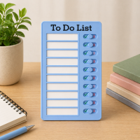 Kids Chore Chart – Structuur & Zelfstandig – To do list Taken Bord Blauw / Nee | Educatief Speelgoed