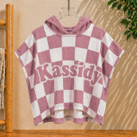 Personalized Hooded Towel – Zacht & Uniek – Gepersonaliseerde Kinder Badcape Polignac / 50x50cm | Educatief Speelgoed