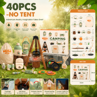 Kids Camping Adventure – Avontuurlijk & Interactief – Kampeer Set 40 stuks   Excl. Tent | Educatief Speelgoed
