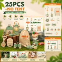 Kids Camping Adventure – Avontuurlijk & Interactief – Kampeer Set 25 stuks   Excl. Tent | Educatief Speelgoed