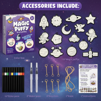 Magic Puff Paint – Creatief & Interactief – Knutsel Set met magische schuimtextuur Ruimte | Educatief Speelgoed