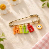 Personalized Charm Pin – Persoonlijk & Stijlvol – Naam Broche Wolk | Educatief Speelgoed