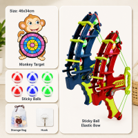 Sticky Ball Shooting Game – Actief & Interactief – Dartspel Set Aap / Blauw | Educatief Speelgoed