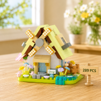 DIY Windmill Building Blocks – Creatief & Uitdagend – Bouwstenen Set Spring Windmill | Educatief Speelgoed