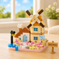 DIY Windmill Building Blocks – Creatief & Uitdagend – Bouwstenen Set Boerderijwindmolen | Educatief Speelgoed