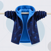 Reversible Kids Jacket – Waterdicht & Winddicht – Lichtgewicht Jas Blauw / 170 (13–14 jaar) | Educatief Speelgoed