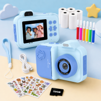 Instant Print Camera – Creatief & Interactief – Instant Kinder Camera Blauw | Educatief Speelgoed