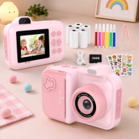 Instant Print Camera – Creatief & Interactief – Instant Kinder Camera Roze | Educatief Speelgoed