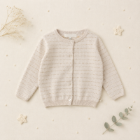 Knit Top & Cardigan – Zacht & comfortabel – Gebreid Shirt & Vest Vest / Abrikoos / 110 (4–5 jaar) | Educatief Speelgoed