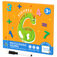 SmartMatch – Speels & Leerzaam – Magnetisch 2 in 1 teken  en puzzelboek Cijfers | Educatief Speelgoed