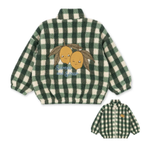 WarmHug – Comfortabel & Trendy – Kinder Fleece Jas met Speelse Prints Jas / Citroen / 120 (5–6 jaar) | Educatief Speelgoed