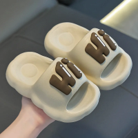 CloudWalk – Comfortabel & Antislip – 'Hi' Kinderslippers Kaki / 39 (8.5–9 Jaar) | Educatief Speelgoed