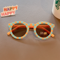 Colorful Kids Sun Shades – UV bescherming & Stijlvol – Kinder Zonnebril Aqua Ruit / 0 8 Jaar | Educatief Speelgoed