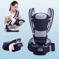 CozyCarry – Handig & Verstelbaar – 3 in 1 Kinder Draagzak Donkerblauw | Educatief Speelgoed