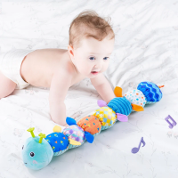 CuddleCater – Zintuiglijk & Ontwikkelend – Baby Rammelaar Blauw | Educatief Speelgoed