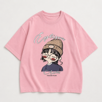 CuteStyle – Trendy & Comfortabel – T shirt met oversized cartoonprint Roze / 100 (3–4 jaar) | Educatief Speelgoed