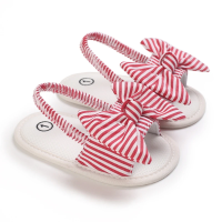 Mini Fashion™   Lieflijk & Licht   Baby Sandalen Rood Gestreept / 1 (0 6 maanden) | Educatief Speelgoed