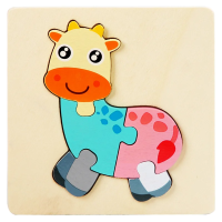 3D Wooden Puzzle™   Speels Dierenavontuur   Legpuzzel Hert | Educatief Speelgoed