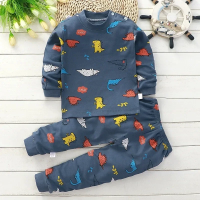 SleepBuddy – Zacht & Comfortabel – Kinder Pyjamaset met Lange Mouwen Dino Avontuur / 110 (2–3 jaar) | Educatief Speelgoed