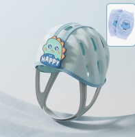 MiniShield – Licht & Ademend – Hoofdbeschermer voor Kinderen Dino / Minishield + 2x kniestukken | Educatief Speelgoed