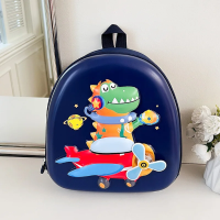 SchoolMate – Licht & Ruim – Cartoon Rugzak met Licht en Muziek Donkerblauw Dino | Educatief Speelgoed