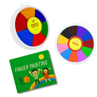 Paint Wheel™   Urenlang creatief zijn   Verfset Set van 2 (6+12 kleuren) + GRATIS Vingerverf Boek | Educatief Speelgoed