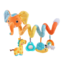 Baby Spiral Toy™   Autostoel & Kinderwagen Speelgoed Olifant | Educatief Speelgoed