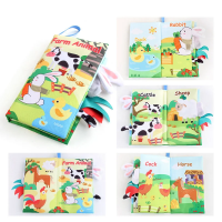 Soft Tail Book™ – Zachte Staartpret – Sensorisch Dieren Babyboekje Boerderij Dieren Klein | Educatief Speelgoed