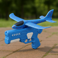 Foam Plane Launcher™ – Vlieg 'm Weg – Vliegtuigschieter Blauw | Educatief Speelgoed