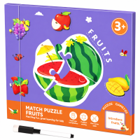 SmartMatch – Speels & Leerzaam – Magnetisch 2 in 1 teken  en puzzelboek Fruit | Educatief Speelgoed