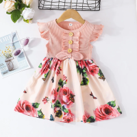 Garden Dress – Zomer & Fris – Meisjes Bloemen Jurk Roze / 90 (18 24 maanden) | Educatief Speelgoed