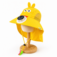 HappyShade – Zonbescherming & Koeling – Kinder Zomer Hoed met Ventilator Geel | Educatief Speelgoed