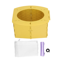 BabyCare – Praktisch & Draagbaar – Opvouwbaar Kinderpotje Toilet Geel | Educatief Speelgoed