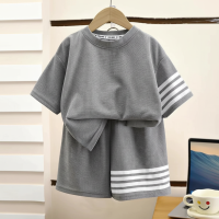 MiniSport – Sports & Casual – 2 delige Set met Short en T shirt Grijs / 90 (3–4 jaar) | Educatief Speelgoed