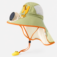 HappyShade – Zonbescherming & Koeling – Kinder Zomer Hoed met Ventilator Groen | Educatief Speelgoed