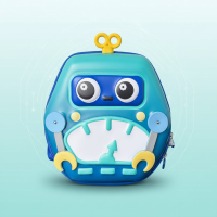 MiniBot – Stoer & Praktisch – Kinder Rugzak met Robot Design Groen Blauw | Educatief Speelgoed