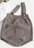 Mini Fashion™   Schattige Gebreide Babyromper Khaki romper / 90 (2 jaar) | Educatief Speelgoed