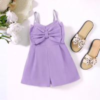 Mini Fashion™ – Strik & Stijl – Kinder Jumpsuit 100 (3 jaar) / Paars | Educatief Speelgoed