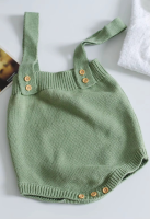 Mini Fashion™   Schattige Gebreide Babyromper Groene romper / 90 (2 jaar) | Educatief Speelgoed