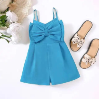 Mini Fashion™ – Strik & Stijl – Kinder Jumpsuit 100 (3 jaar) / Blauw | Educatief Speelgoed