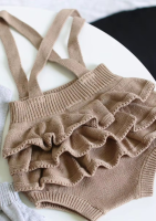 Mini Fashion™   Schattige Gebreide Babyromper Khaki   roes / 90 (2 jaar) | Educatief Speelgoed